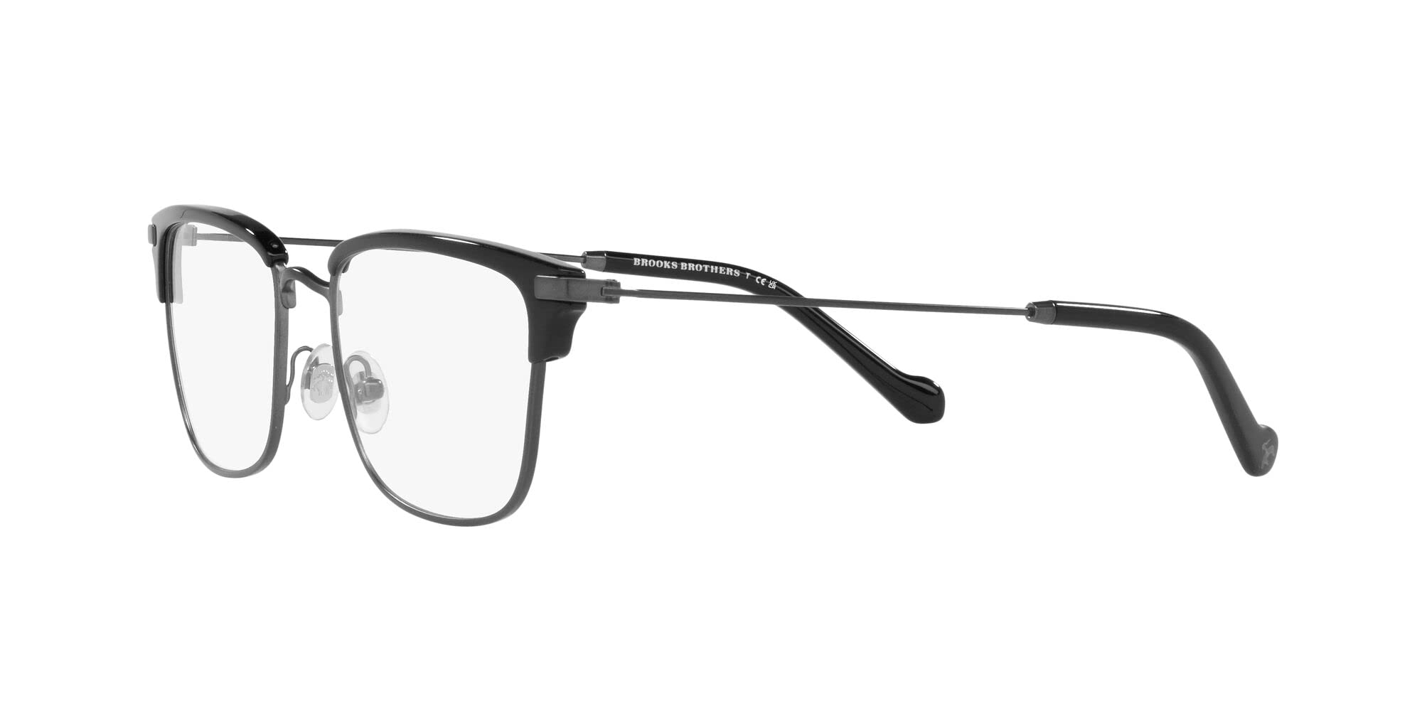 Brooks Brothers Męskie prostokątne oprawki na okulary na receptę Bb1101