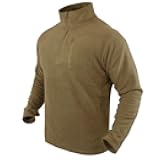 Elite 607-498-XL Quarter Zip Pullover Coyote Brown, XL