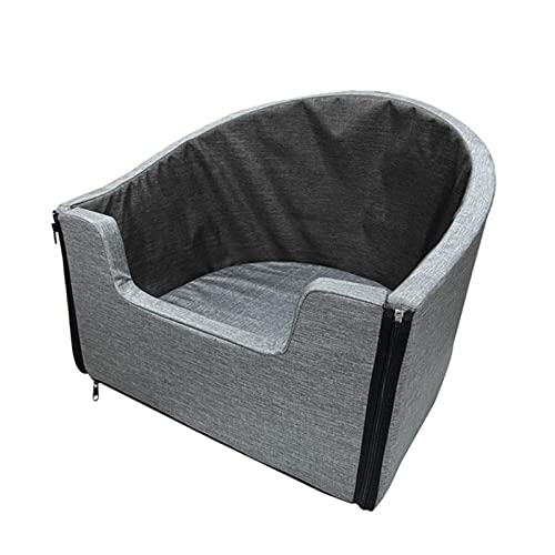 Generic Assento de carro para cães pequenos, cama de viagem para carro macio, assento elevatório par