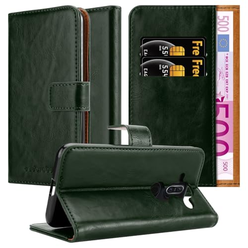 Cadorabo Funda Libro para Nokia 8 Sirocco en Verde Hierba - Cubierta Proteccíon con Cierre Magnético, Tarjetero y Función de Suporte - Etui Case Cover Carcasa