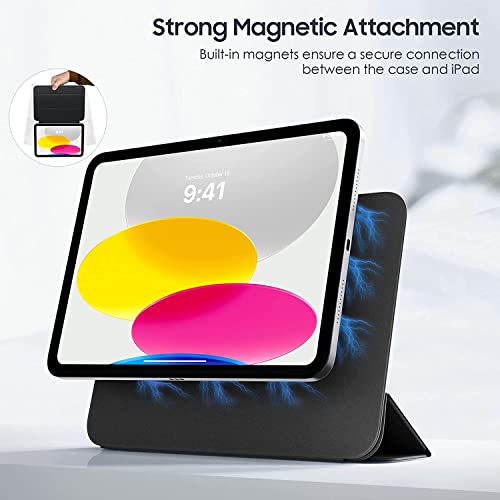 Image of ProElite Case Cover for Apple iPad (A16) 11th /10th Gen (2025 /2022) Cover, Smart Magnetic Case Cover for Apple iPad 11th /10th Generation 2025 /2022, Black