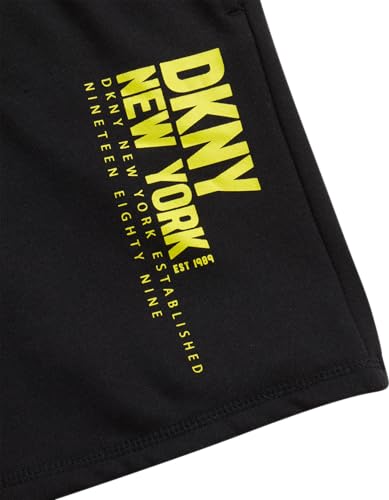 Image of DKNY Boys' Short Set - 2 Piece Soft Fleece Active Hoodie and Running Shorts - Athletic Boys' Matching Outfit Set (Sizes:8-12)