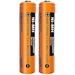 Baterias Recargables Para Telefonos Inalambricos HHR-70AAAB NI-MH Batería para Panasonic 1.2V 750mAh AAA Baterías Recargables para teléfonos inalámbricos BT Gigaset (2 Unidades)