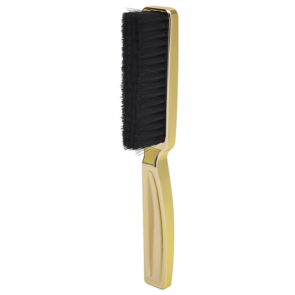 Barber Clipper Brush Blade Trimmer Cleaning Duster Manicure Nylon Hair Styling Brush Tool (Golden)