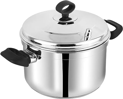 Vinod Stainless Steel Multi Steam Cooker with Idli Tray Set - 4 Tier Stand – Makes up to 16 Idlis – S.S. Plates – Steam Cooker, Rice Cooker, Food Steamer, Slow Cooker, Vegetable Steamer Food Grade - Image 2