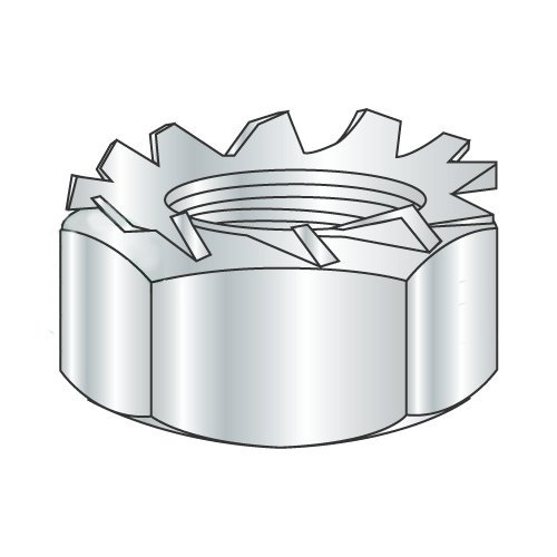 1/4-20 Hex Keps Nuts/Steel/Zinc (Carton: 2,000 pcs)