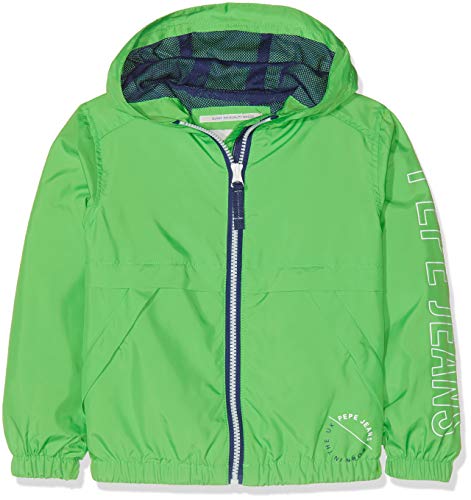 Pepe Jeans Axel Chaqueta, Verde (Bright Green 633), 8 años (Talla del fabricante: 8) para Niños