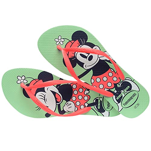 Chinelo Slim Disney, Havaianas, Meninas, Verde Jardim, 27/28