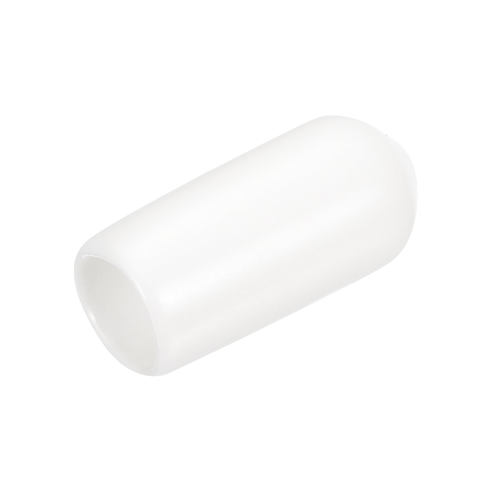 uxcell 20pcs Rubber End Caps 6.5mm ID Vinyl Round End Cap Cover Screw Thread Protectors White