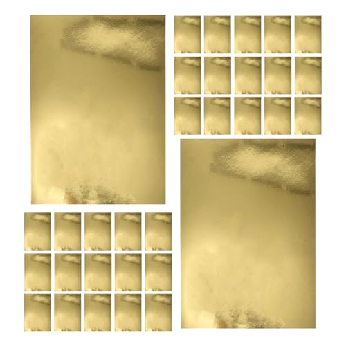 Papier Métallisé Doré A5 Miroir de Qualité Supérieure pour Créations DIY Éclatantes