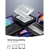 Lamicall Adjustable Laptop Stand, Portable Laptop Riser, Aluminum Laptop Stand for Desk Foldable, Ergonomic Computer Notebook Holder for MacBook Air Pro HP, Office Desk Accessories (10-17.3'')- Silver