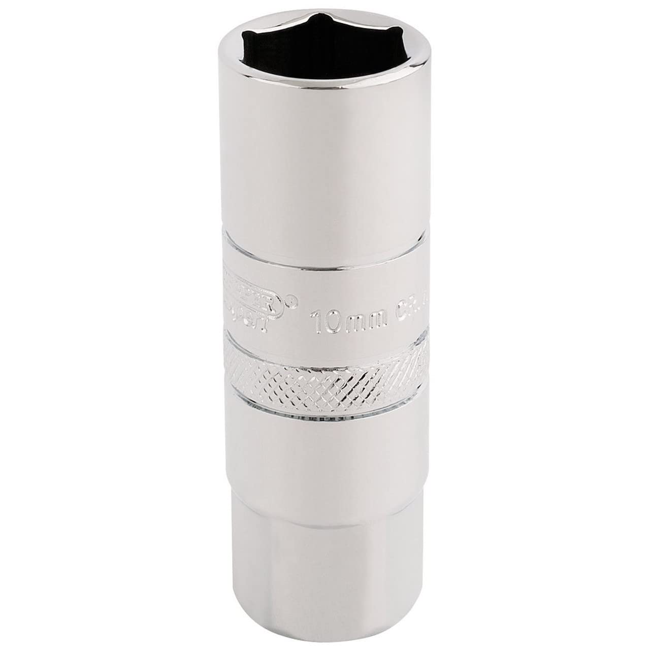 Draper 3/8"" Square Drive 10mm Thread 6 Point Spark Plug Socket - 16mm