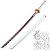 YYDP Kanroji Mitsuri Demon Slayer Katana, Katana en Bois, Anime Kanroji Mitsuri Cosplay, Sabre Japonais Demon Slayer Sabre Katana pour La Collection Décorative, 1-Pcs (Size : Bare Knife)