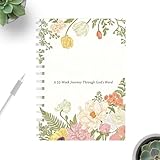 Generisch Bibelstudium Tagebuch,52-Wochen A5 Schriftstudium Planer,Jahresplaner mit Bibelversen - Zum Beten Für Männer Frauen Pastoren Jugendgruppen Taufe Reise