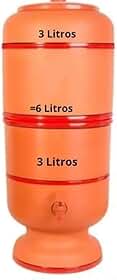 Filtro de Barro Tradicional 6 Litros (3l+3l): Conjunto Completo + Bóia