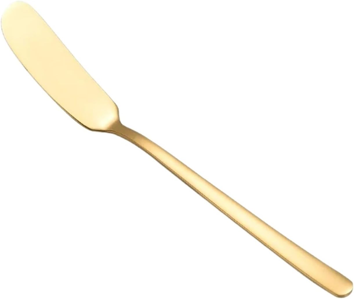 Butter Knives 20pcs Stainless Steel Butter Knife Cheese Tools Dessert Jam Knifes Toast Wipe Cream Bread Cutter Kitchen Christmas(304-Gold)