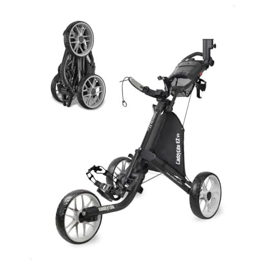 Chariot de Golf CaddyTek Caddylite EZ V8 à 3 Roues Pliable, Mixte