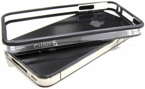 Chivel (TM) Black Transparent Clear Protector Bumper Frame Case Cover for Apple Verizon At&t Sprint iPhone 4S iPhone 4