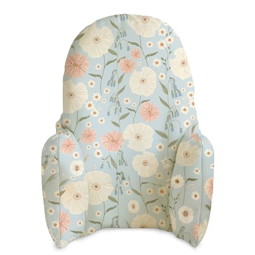 Image of Yeah Baby Goods Wipeable Cushion Cover (Farm Garden) - Compatible with the IKEA Antilop Highchair - Soft, Waterproof Baby High Chair Seat Cover