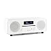 Produktbild auna Melodia Digitalradio DAB+ / UKW Radiotuner Radiowecker (Radio, 20 Senderspeicher, MP3-fähiger CD-Player, Bluetooth, AUX, Dual Alarm & Snooze, LCD Display, Fernbedienung) antikweiß