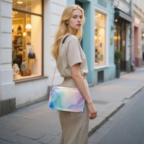 Sac à bandoulière en cuir synthétique marbre femme mode chic