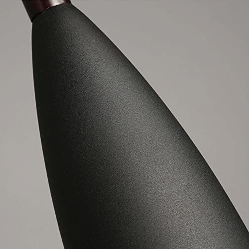 Lámpara de isla de cocina de tira de metal negro para cenas cálidas en el comedor 6