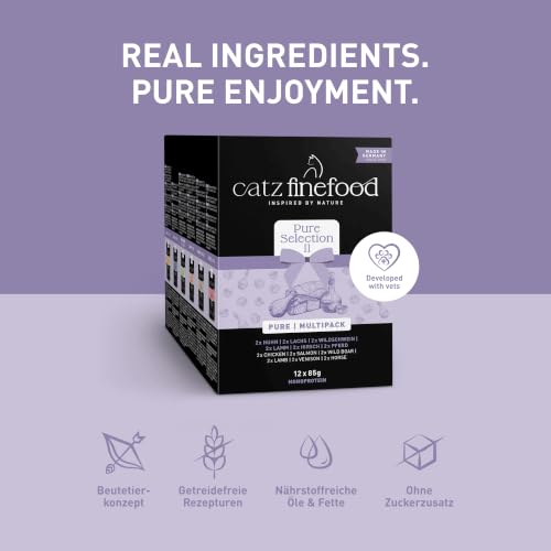 catz finefood Purrrr Collection II - Monoprotein Katzenfutter nass - getreidefrei, zuckerfrei… – Ansicht 4