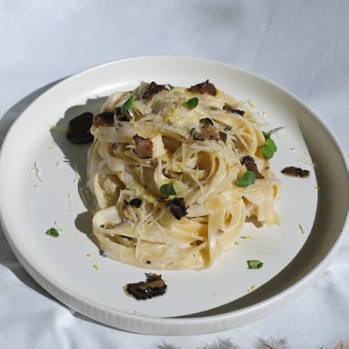 Lussiero Geschenkbox - Goldene Geschmacksreise - Geschenkset weisser Trüffelsauce, schwarzer Trüffelsauce, Chili Trüffelöl und Schwarzem Trüffel-Öl, Präsentkorb Geschenkkorb für Gourmets