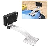 KUAFU Universal Adjustable 90 Degrees Deck Mount Trolling Motor Bracket Compatible with Clamp-on Type Electric Trolling Motors Marine-Grade Aluminum & Nylon Oxidation Painted Screw Mount Durable