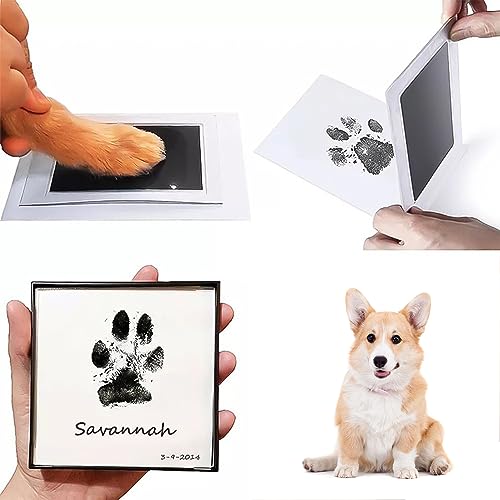 Miniatura 6 de Jdxun 4 Piezas Huellas Bebe Recien Nacido, Almohadillas De Tinta De Manos Y Pies Bebé Sin Tacto, Kit Huella Del Mascota, Regalo De Bautizo