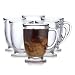 Libbey Kona Glass Coffee Mugs, set of 6