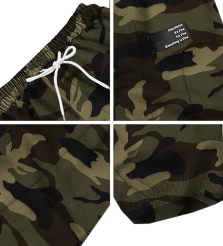 Image of SANGTREE Girls & Womens Printing Cargo Jogger Pants,6 Years - Women 2XL