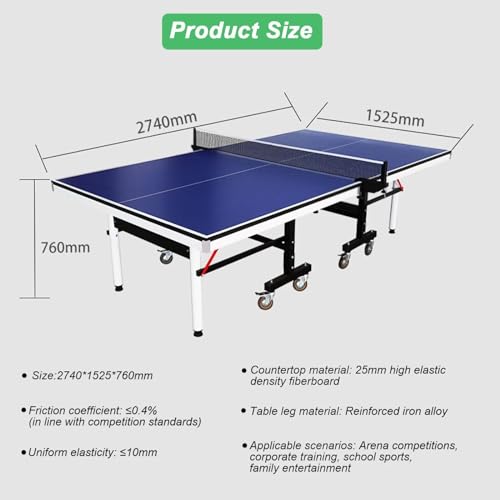 Kompakter Klappbarer Tischtennistisch, Tischtennis-Indoor-Spiel, Ping-Pong-Set, Tragbarer, Einfach Und Schnell Zu Installierender Spieltisch FüR Drinnen Und DraußEn – Bild 4