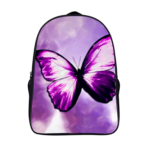Sac d'école 3D cool papillon avec grand volume de rangement pour fournitures