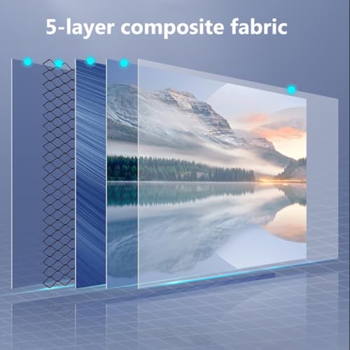 Pantalla portátil para proyector HD 4K de 60 pulgadas, formatos 16:9/4:3, sin arrugas, ligera, para montaje en pared, cine en casa, presentaciones miniatura 5