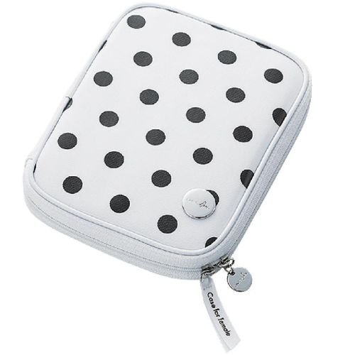 エレコム 電子辞書ケース ビニールコーティングタイプ ドット ホワイト DJC-011WH