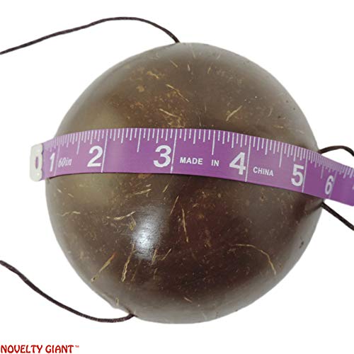 Novelty Giant Www.noveltygiant.com Hawaiian Hula Dancer Islander Coconut Bra Costume Accessory Brown #TOP5