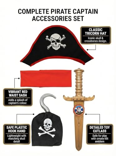 Disfraz Pirata para Niños 4-6 Años miniatura 6