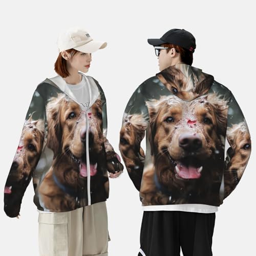 Chaqueta para hombre con protección solar UPF 50+, negra, 3XL miniatura 2