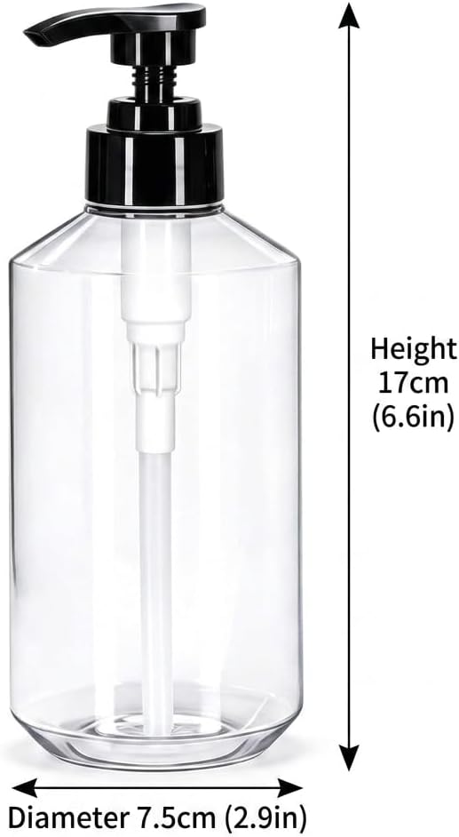 Shampoo and Conditioner Dispenser Set,16.9oz Soap Dispenser Bathroom image 4