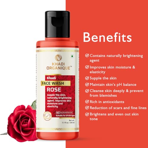 Image of Khadi Organique Lavender & Ylang Ylang Body Wash With Rose Face Wash Combo Pack