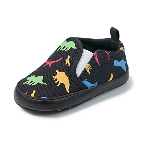 Generisch Baskets tendance avec motif dinosaure pour les tout-petits et bébés avec dessus en textile respirant, semelle extérieure antidérapante pour une sécurité optimale lors de l'apprentissage de