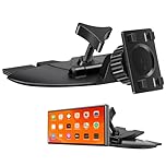 Jusimi CD Slot Car Mount Holder Stand With 360° Adjustable Angle Bracket Adapter, Anti-Slip Clip & Adjustable Dashboard Mount for Safer Driving, Compatible with Most 7-10in GPS Navigation Car Stereos