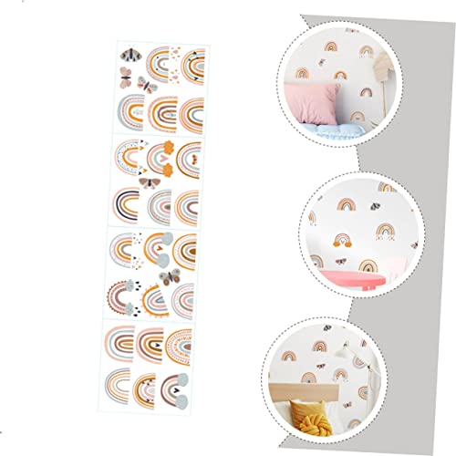 Autocollants muraux décoratifs arc-en-ciel pour chambre bébé