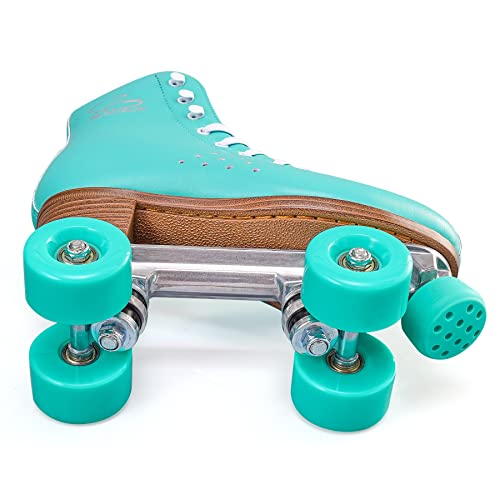 PAPAISON Roller Skates for Women and Men, Deluxe 2 Layer Microfiber Leather Double Row-Classic Roller Skates for Girls, Professional Outdoor Indoor Quad-Skates for Kids & Adults - Thumbnail 7