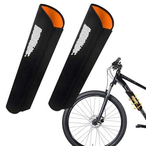 mizikuu 2 Stück E-bike Akku Schutzhülle, Wasserdicht Fahrrad Akku Abdeckungen mit Reflektierend Fahrrad Elektro Akku Abdeckung Schützt vor Kälte und Schmutz Für 32-40 cm Rahmenumfang