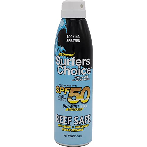 H2Ocean Surfers Choice Tattoo Sunscreen Spf 50 Uva/Uvb Sunscreen With Tattoo Protek Quick Dry Reef Safe Water Resistant Non-Scented Safe For All Skin Types 6Oz #TOP28