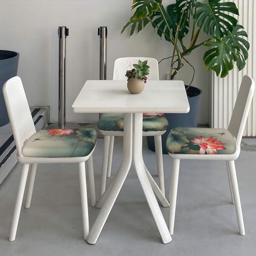 Housse de tabouret de bar lavable pour masquer l'usure lot de 6 fleurs - 8