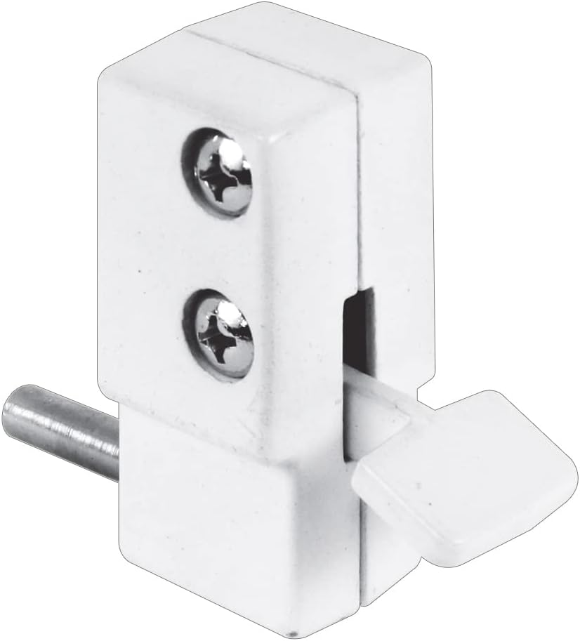 U 9879 White, Step-On Sliding Patio Door Lock (Single Pack)