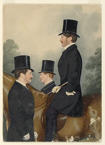 Portrait de Sir George Wombwell tableau Richard Dighton grande toile décoration 60x90cm